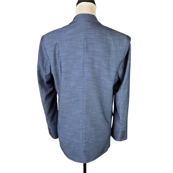 Calvin Klein Big Boy 20 Blue Two Button Blazer Sports Jacket Dinner Jacket - Picture 2 of 13